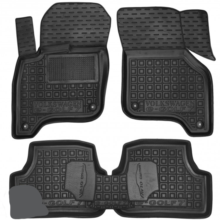 Set tappetini di gomma su misura per Volkswagen e-Golf (2014-2020)